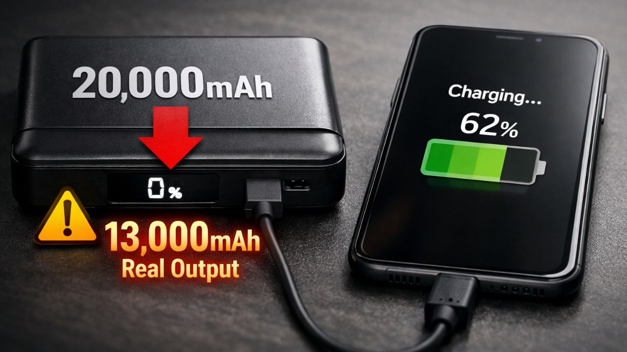 power bank real capacity